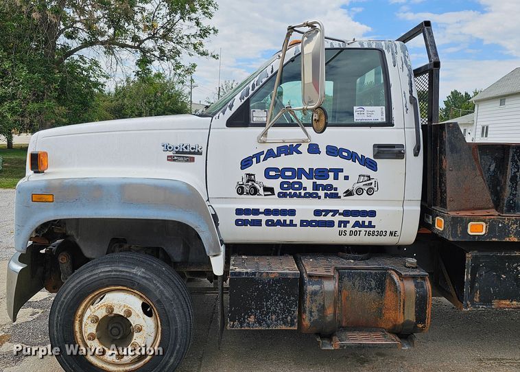 image for item DQ0210 1994 GMC TopKick  dump flatbed truck