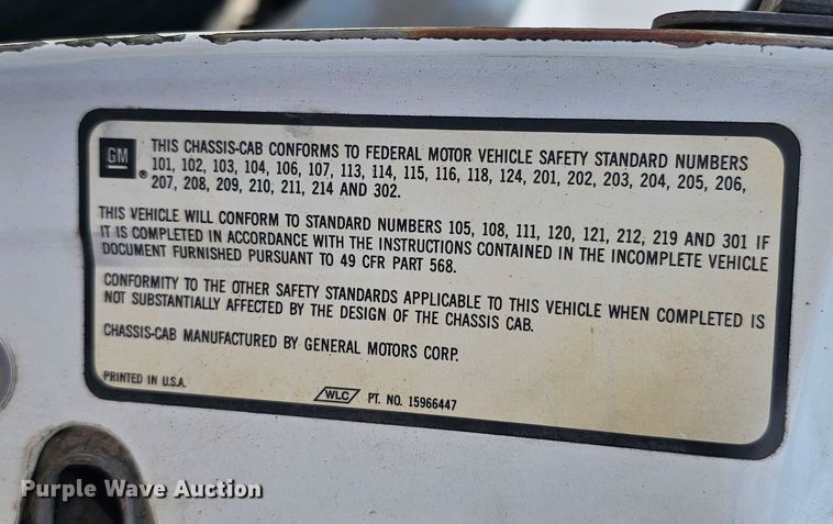 image for item DQ0210 1994 GMC TopKick  dump flatbed truck