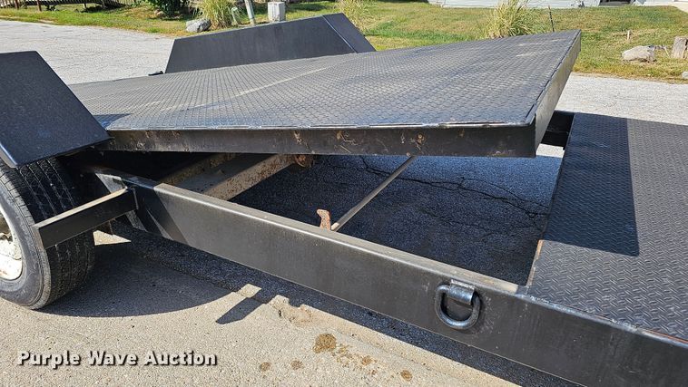image for item DQ0228 2007 Shop built  tilt deck equipment trailer