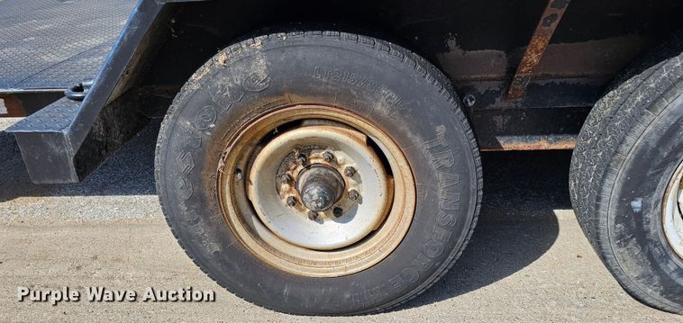 image for item DQ0228 2007 Shop built  tilt deck equipment trailer