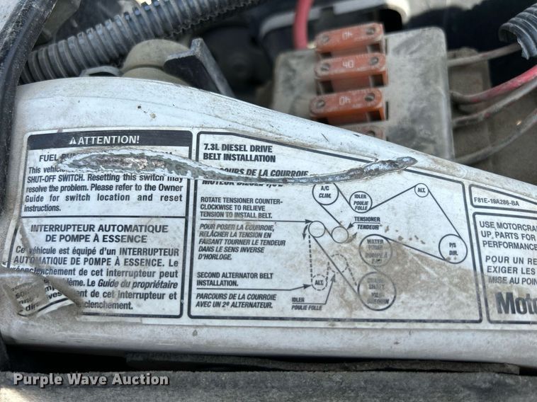 image for item DQ0946 2001 Ford F550 XL Super Duty  utility / service truck