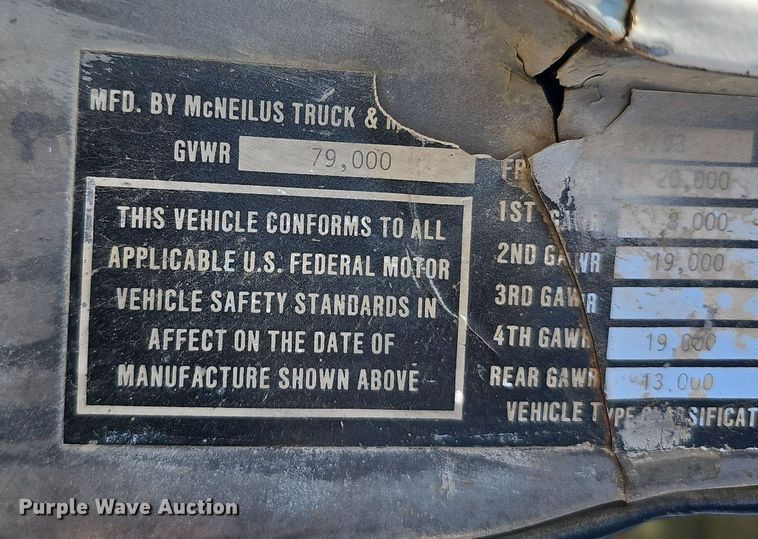 image for item DQ1087 1993 Mack RD960S  ready mix truck