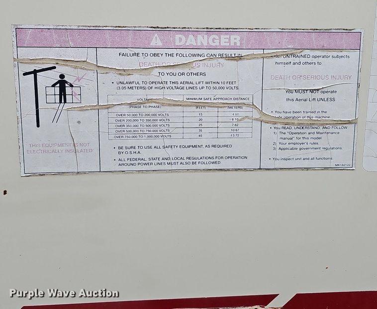 image for item DQ1161 1999 Terex TB44  boom lift