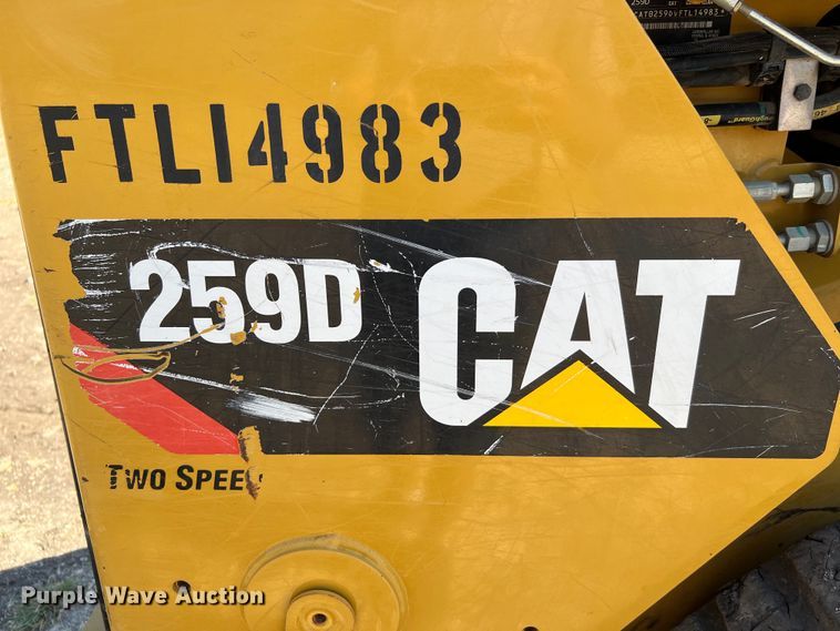 image for item DQ2208 2018 Caterpillar 259D  tracked skid steer loader