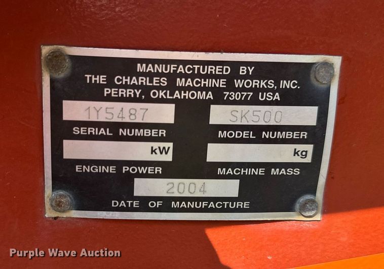 image for item DS2306 2004 Ditch Witch SK500  compact utility loader