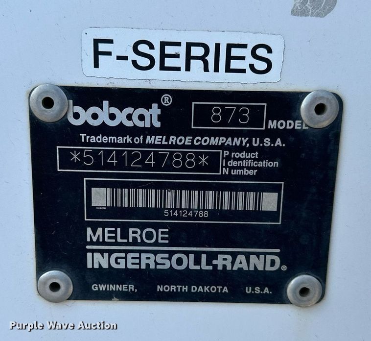 image for item DS2349 1999 Bobcat 873  skid steer loader