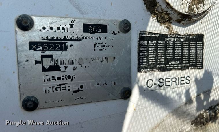 image for item DV1003 1997 Bobcat 963  skid steer loader