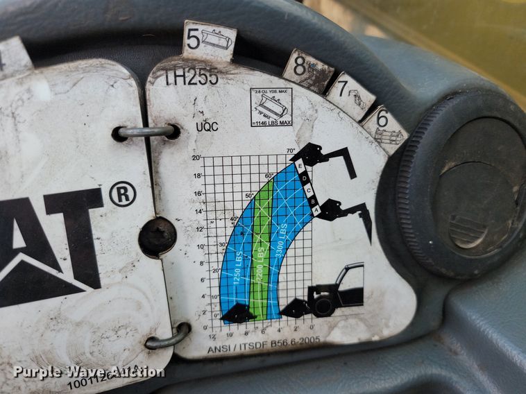 image for item JE9534 2012 Caterpillar TH255  telehandler