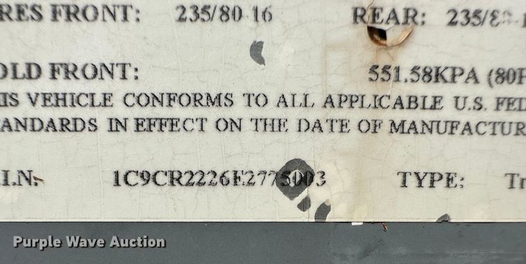 image for item JJ9927 2014 CellXion RCLX35  Utility trailer with boom