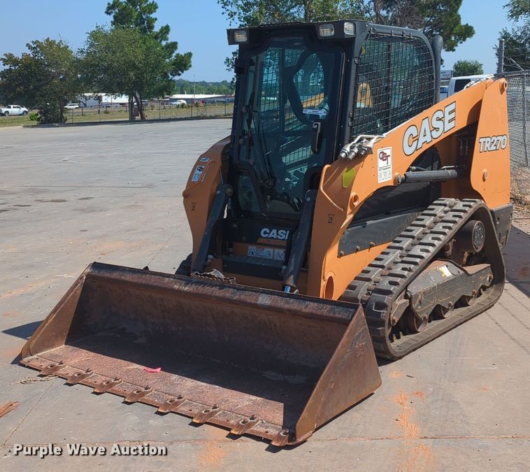 image for item KB9392 2017 Case TR270  tracked skid steer loader