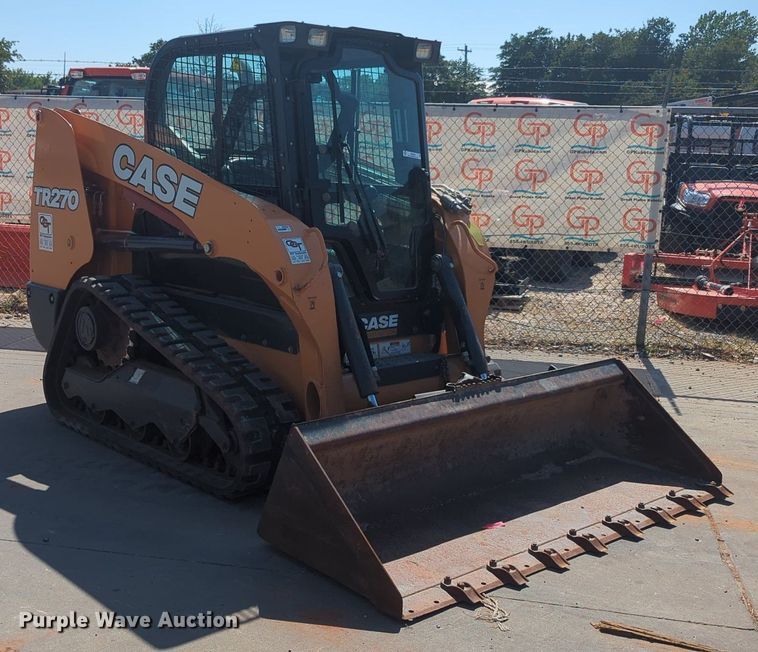 image for item KB9392 2017 Case TR270  tracked skid steer loader