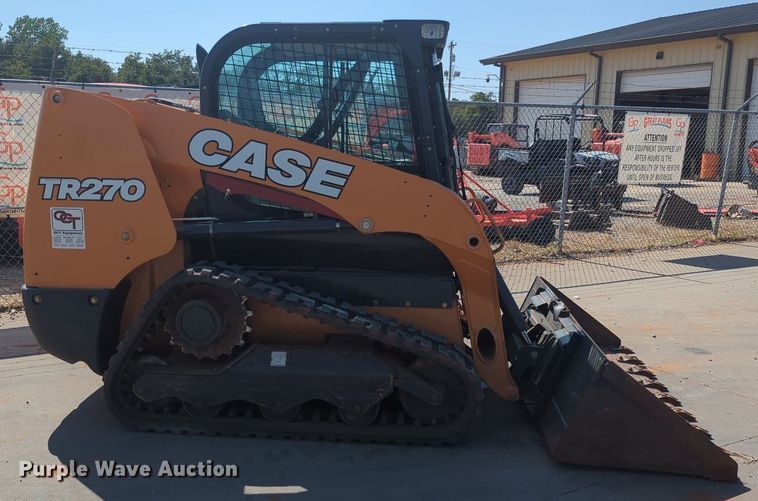 image for item KB9392 2017 Case TR270  tracked skid steer loader