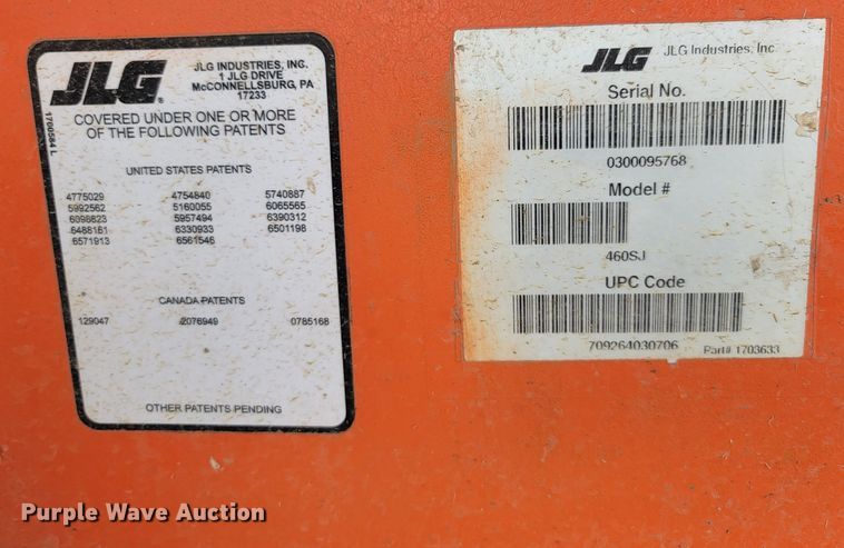 image for item KS9154 2006 JLG 460SJ  boom lift