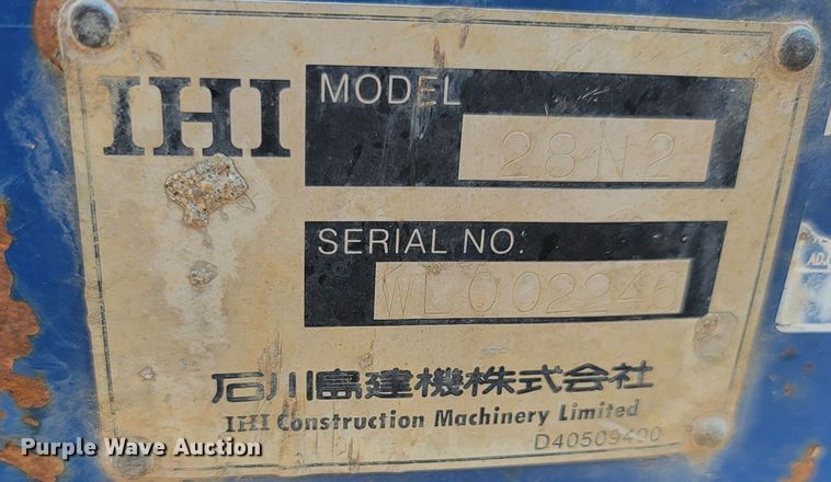 image for item KS9227 2007 IHI 28N2  mini excavator