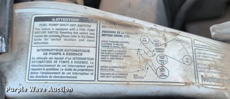 image for item KS9230 2000 Ford F550 XL Super Duty  truck cab and chassis