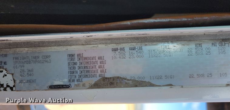 image for item KS9231 1999 Freighliner  roll-off container truck