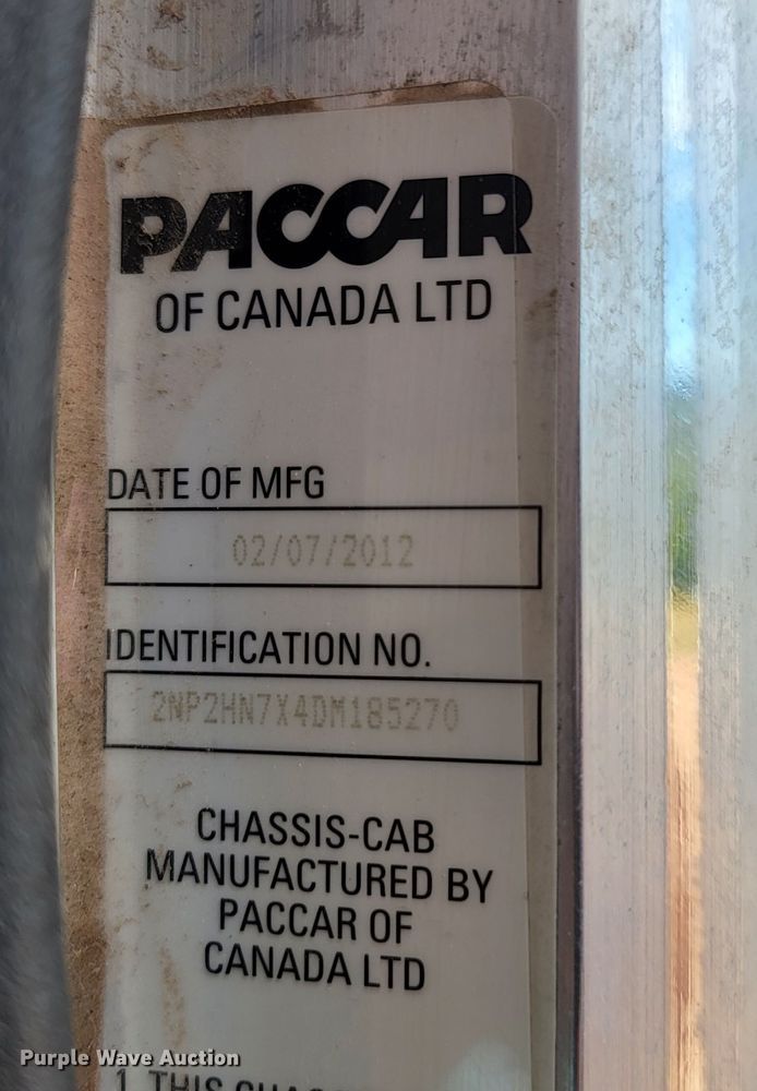 image for item KS9232 2013 Peterbilt PB337  refuse truck