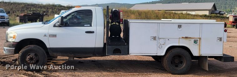 image for item KS9234 2008 Dodge Ram 3500  utility bed pickup truck