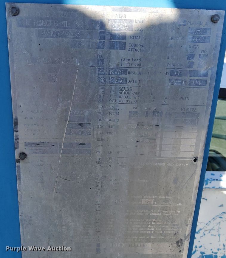 image for item KW9029 2004 Ford F550 Super Duty XL bucket truck