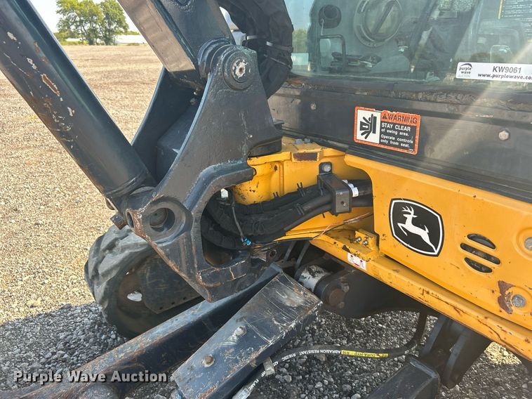 image for item KW9061 2016 John Deere 35G  mini excavator