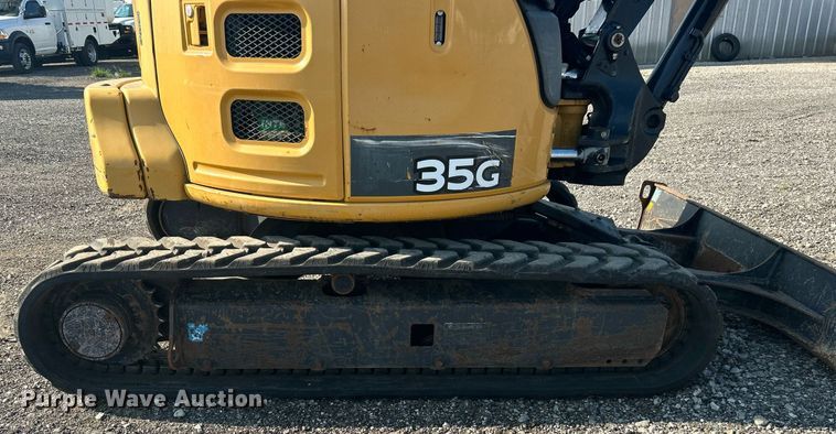image for item KW9061 2016 John Deere 35G  mini excavator