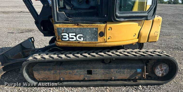 image for item KW9061 2016 John Deere 35G  mini excavator