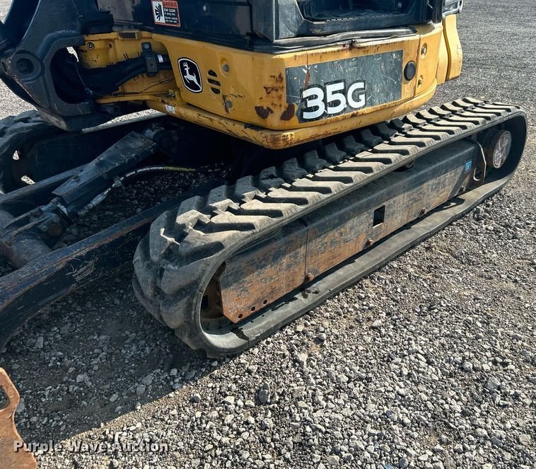 image for item KW9061 2016 John Deere 35G  mini excavator