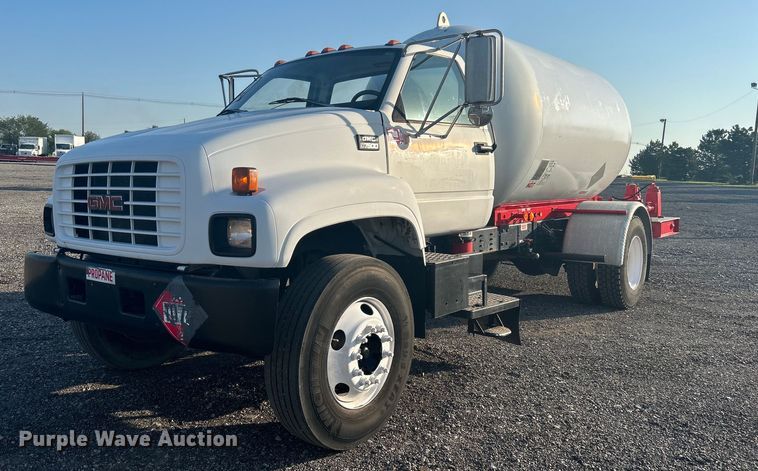 image for item KW9079 1998 GMC C7500  propane delivery truck