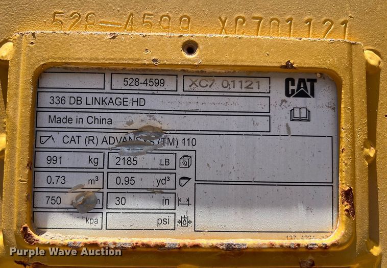 image for item LF9473 Caterpillar  excavator bucket