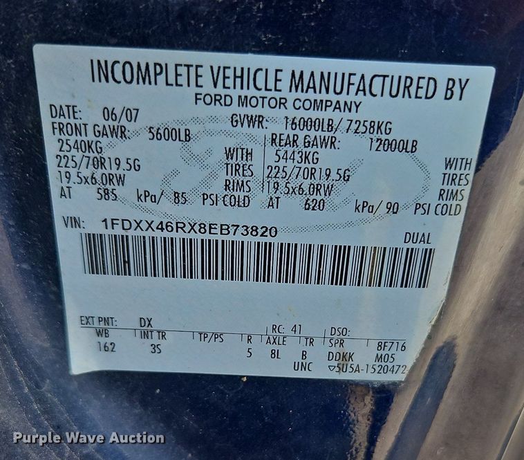 image for item LM9138 2008 Ford F450 Super Duty XLT  SuperCab utility / service truck