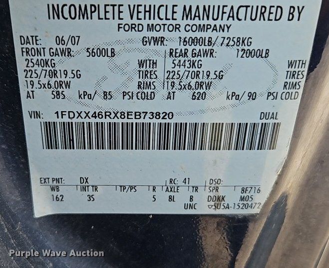 image for item LM9138 2008 Ford F450 Super Duty XLT  SuperCab utility / service truck