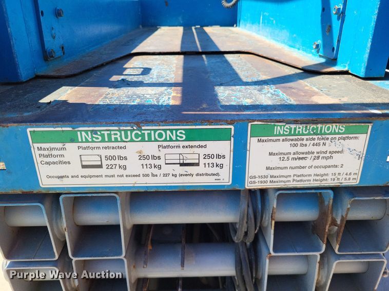 image for item LS9721 2016 Genie GS-1930  scissor lift