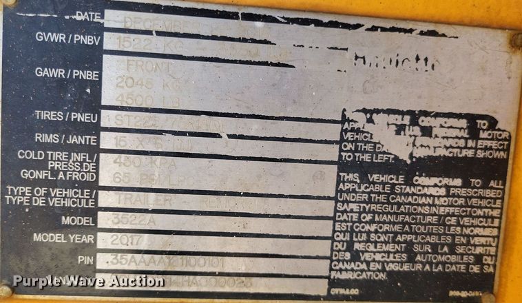 image for item LS9722 2017 Haulotte 3522A  boom lift