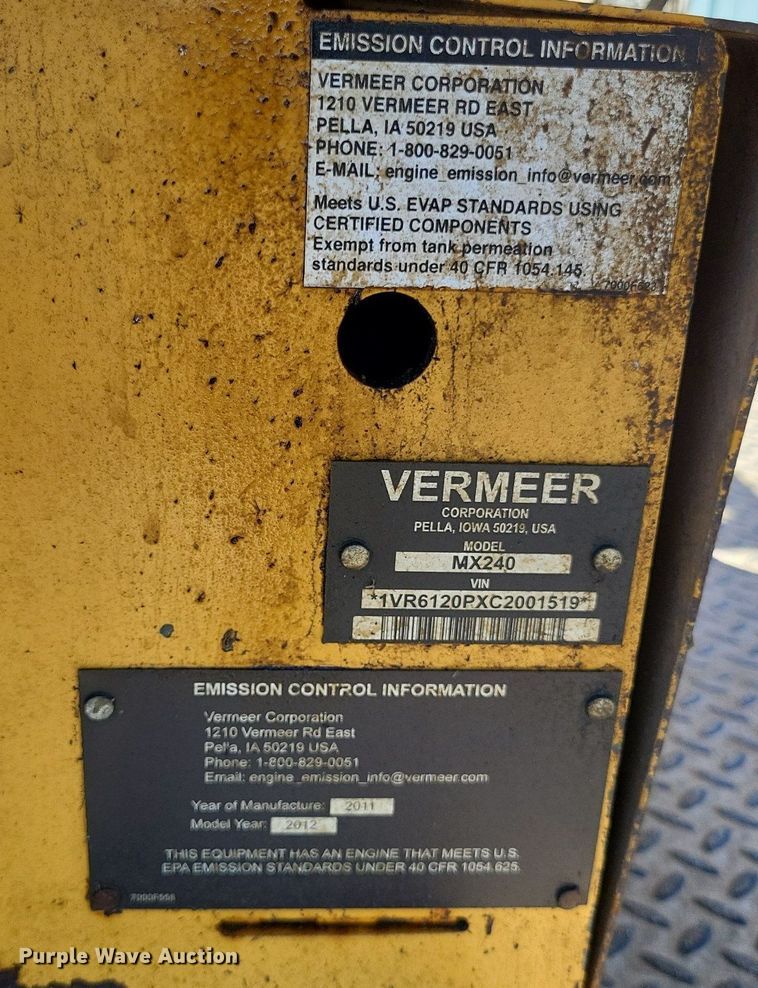 image for item LS9724 2012 Vermeer MX240   fluid mixer