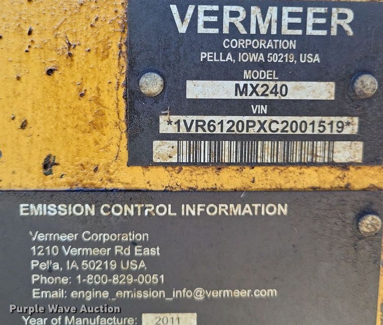 image for item LS9724 2012 Vermeer MX240   fluid mixer