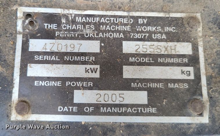 image for item LS9728 2005 Ditch Witch 255SXH  cable plow