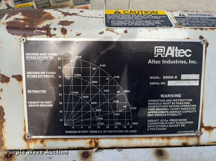 image for item LV9797 2001 Freightliner FL70  digger derrick truck