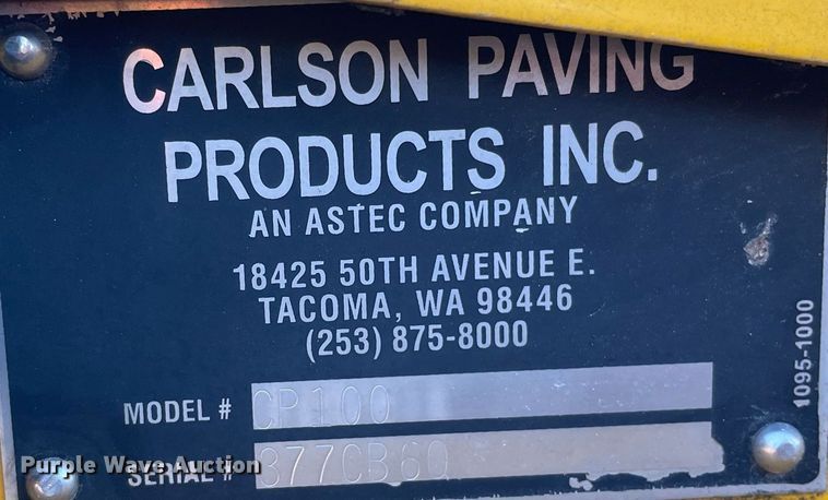 image for item LV9799 2014 Carlson CP100  paver