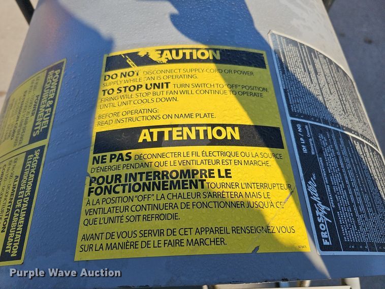 image for item MH9343 Intertek Frost Fighter Inc. IDF500 LP/NG  heater