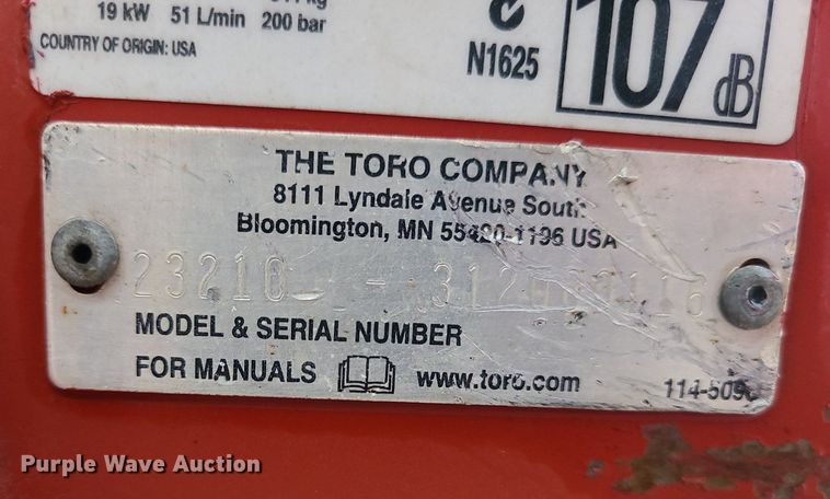 image for item MJ9317 2012 Toro STX-26  stump grinder