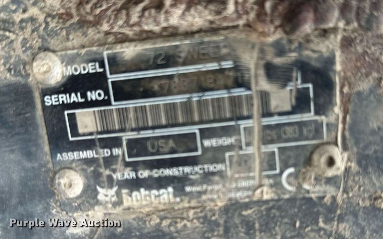 image for item MQ9392 Bobcat  skid steer sweeper