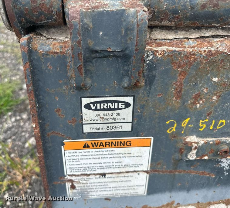 image for item MQ9394 Virnig  skid steer sweeper