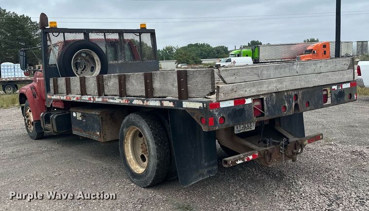 image for item MQ9396 1998  Ford F800  dump flatbed truck