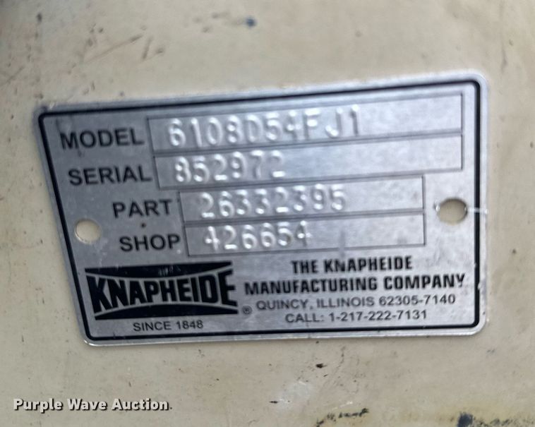 image for item MQ9411 Knapheide 6108D54FJ1  utility bed