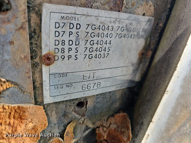 image for item MW9464 Caterpillar D9H  dozer