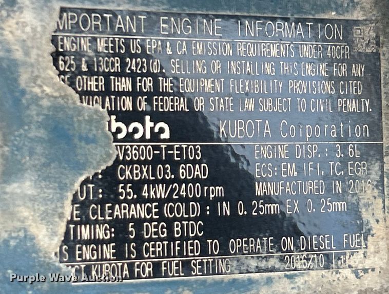 image for item NL9633 2017 Broce KR350  broom