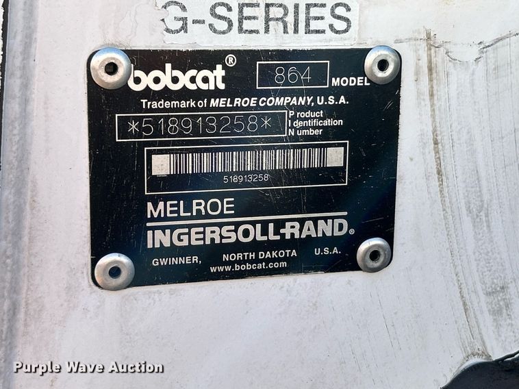 image for item NL9668 2000 Bobcat 864 Turbo  tracked skid steer loader