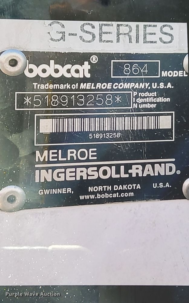 image for item NL9668 2000 Bobcat 864 Turbo  tracked skid steer loader