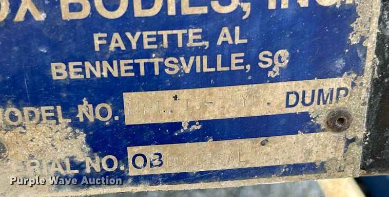 image for item NL9685 Ox Bodies  dump bed