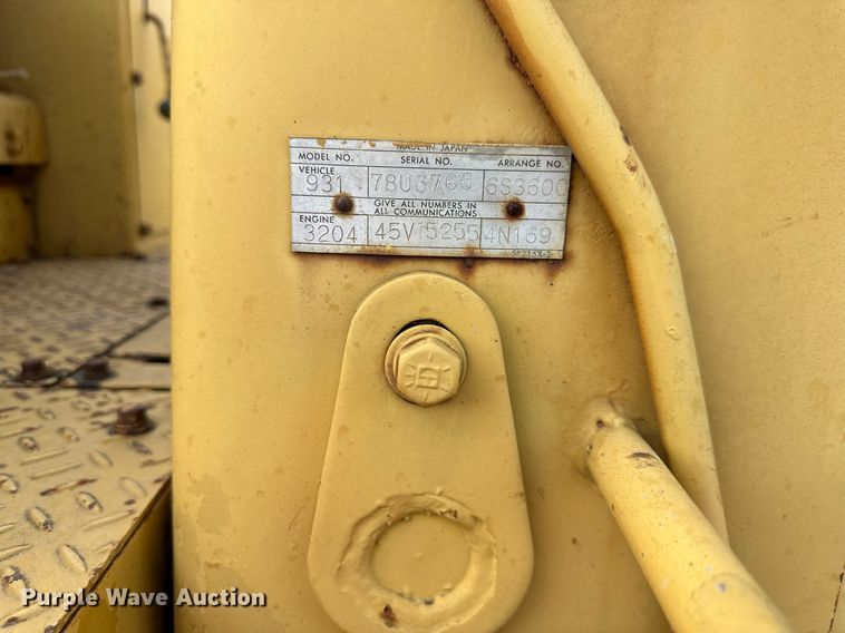 image for item OF9015 1978 Caterpillar 931  track loader